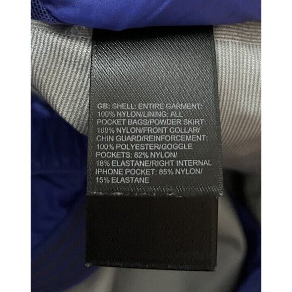 The North Face Blue Steep Series Hooded Recco Ski Hyvent Alpha Jacket Size M - Picture 4 of 5